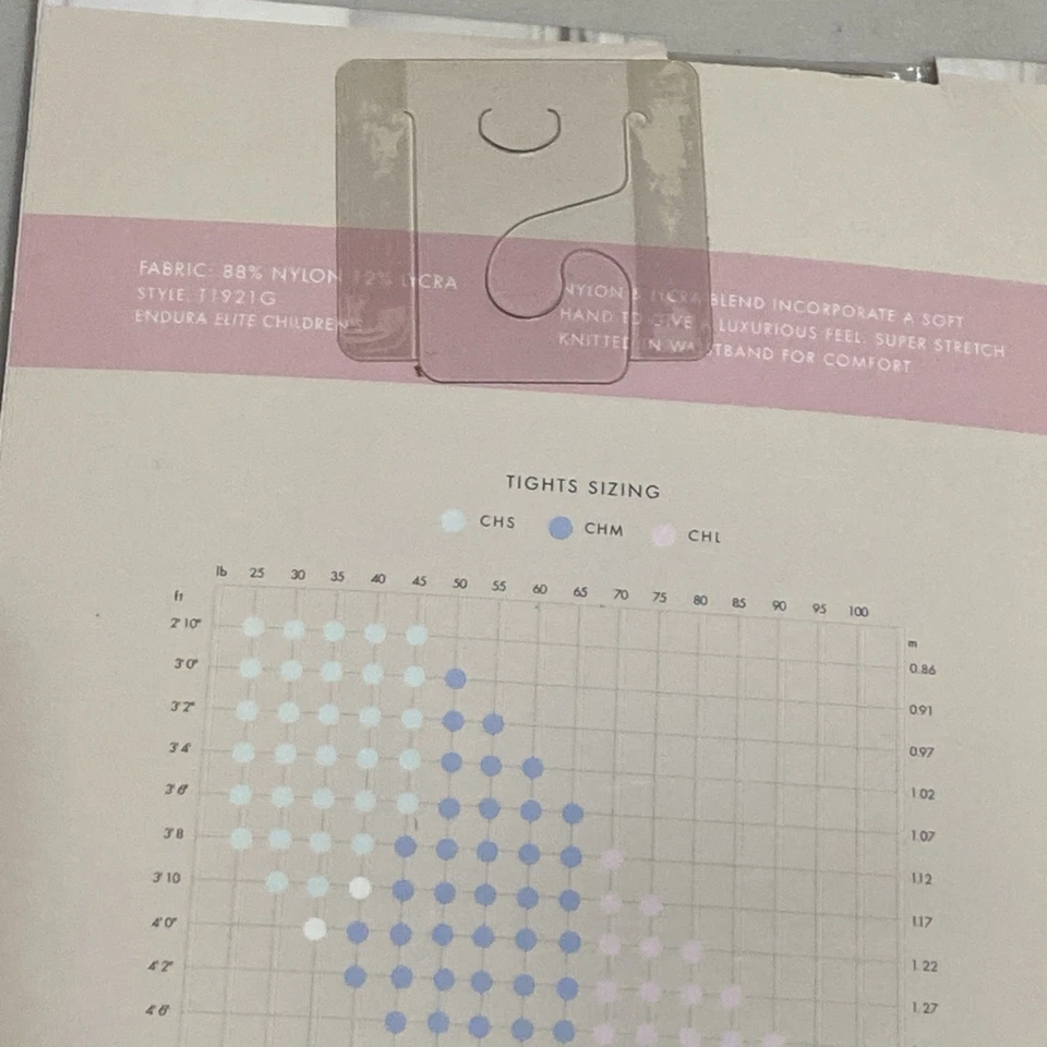 Juego de 2 medias de baile para niños color tostado con patas talla pequeña Foto 4 de 4