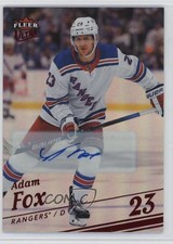 2025-26 Upper Deck Fleer Ultra SP Red Rainbow Foil Auto 7/10 Adam Fox #134