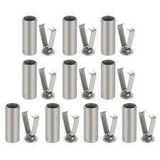 Shoe Lace Tips, 10 Pack Metal Alloy Shoelace Head, Dark Silver