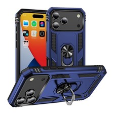 Case For iPhone 17 16 15 Pro Max Plus Shockproof Ring Stand Armor Cover