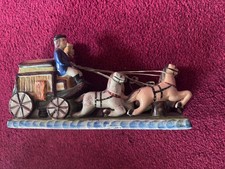 Staffordshire type design ceramic pony and trap