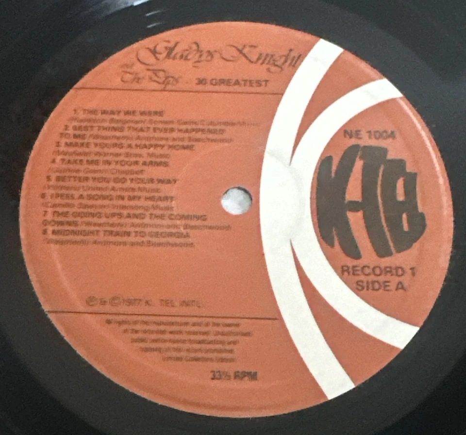 Gladys Knight and The Pips - 30 Greatest - Double Vinyl Record LP Album EX / EX - Image 4 of 4