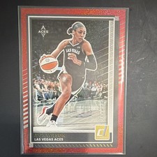 Panini 2025 Donruss WNBA A'ja Wilson Las Vegas Aces #82 Red Shimmer /399