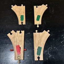 Thomas Train Lot Of 4 Wooden Adjustable Track Splitter