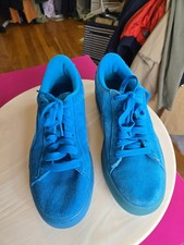 Puma Shoes Big Kids 7 Sneakers Suede Blue Casual Active Jr Classic Lace Up Logo