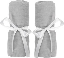 Baby Fitted Sheets for Bassinet Bedside Sleeper, Essential Bassinet 2-Pack -