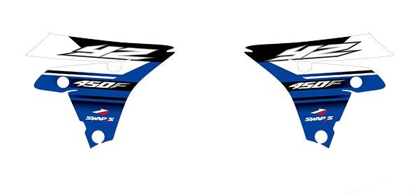 Kit décoration Yamaha YZ-F bleu pour briller sur les terrains de cross