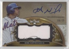2013 Topps Triple Threads Unity Jumbo Relics Gold 8/25 Kirk Nieuwenhuis Auto 1i5