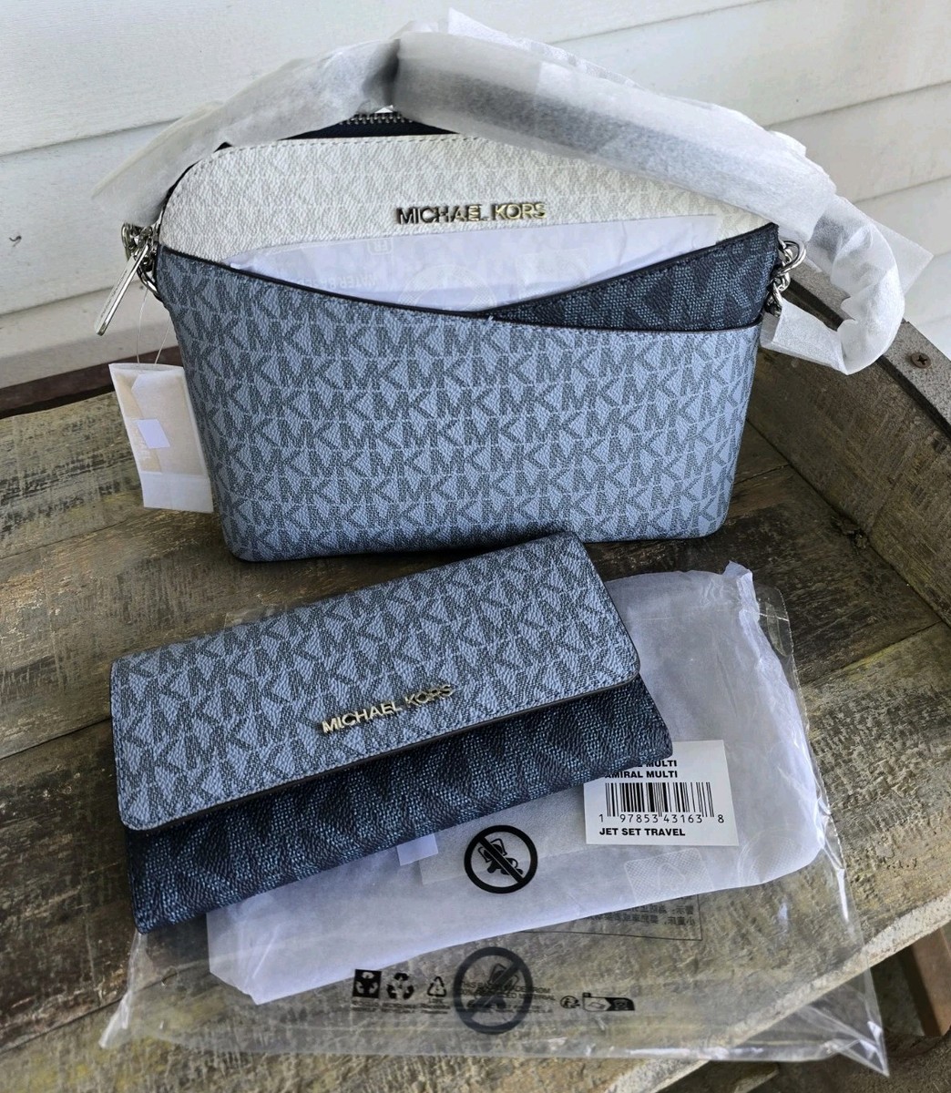 Michael Kors JET SET Travel Medium Color-Block Signature Logo