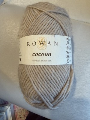 Rowan  Cocoon Yarn Unit of 1 Beige 80% Wool 20% Mohair Single Ply-NEW