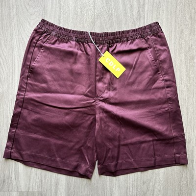 CDLP Home Suit Shorts  Men EU 52 US L Burgundy Drawstring Waist Pockets NWT s
