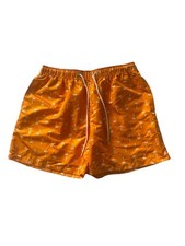 Swim Trunks Men Size Medium Orange White Palm Tree Tropical Floral Beach Summer