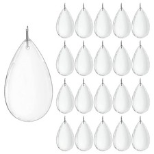 20 Pcs K9 Crystal Prisms Chandelier Parts 1.8x1 Clear Glass Sun Catchers for Dec