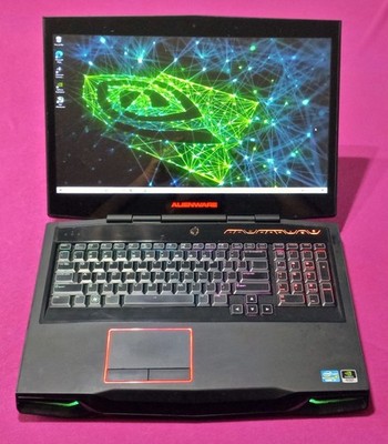 Alienware M17X R4 laptop Intel I7-3840qm 2.8-4.2Ghz 24GB 512GB NVIDIA ''P5000''