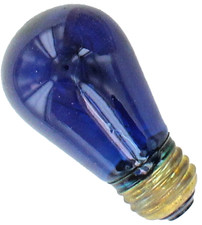 Vintage Westinghouse S14 Blue Light Bulbs 11w 125v Sign Decorative Bulb -qty6