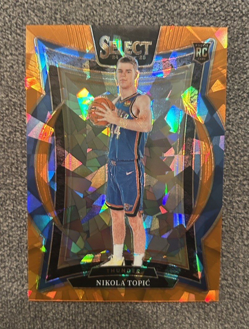 2024-25 Select Orange Cracked Ice Prizms #89 Nikola Topic/275