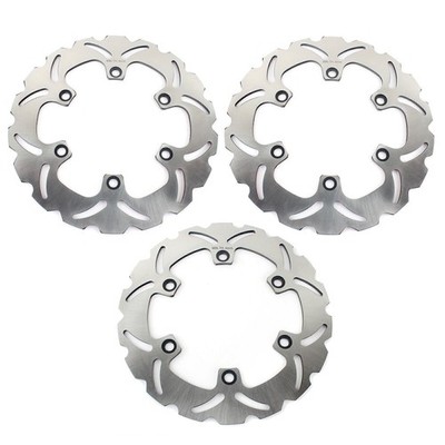 Front Rear Brake Rotors for Kawasaki ZX 600 1988-1990 FX 400 R ZX400E 1986-1988