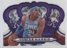 2018-19 Panini Crown Royale Purple Crystal 23/25 Tobias Harris #12 y0i