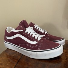 Vans Old Skool Maroon Sneaker Wine Red Mens 6.5 Womens 8