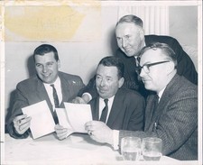 1972 Joe Callahan John Sheehan Winthrop Ronnie Perry Basketball Business Photo