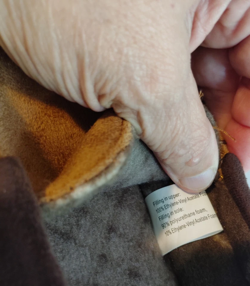 Тапочки мужские Wembley XL (11-12) из пеноматериала с эффектом памяти комфортные для помещений и улицы желтовато-коричневые - Изображение 4 из 4