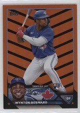 2023 Topps Update Orange & Black Foil Wynton Bernard #US293 11n5