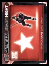 2021-22 Upper Deck Credentials 1st Star of the Night #1S6 Patrick Kane