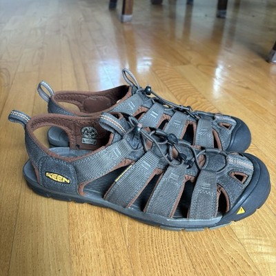 Keen Clearwater CNX Sandals H2 Gray Brown Black Sport Hiking Shoes Men's Sz 11.5