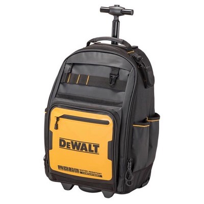 DEWALT Polyester/Tarpaulin Pro Backpack on Wheels Tool Bag 46 pocket Black/Yello