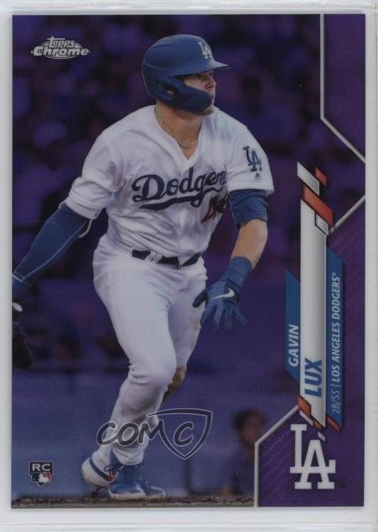 2020 Topps Chrome Purple Refractor 249/299 Gavin Lux #148 00jz