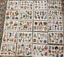 Vintage Zeis Tattoo Supply Production Flash Studio Set by Bill Jones PRINTS