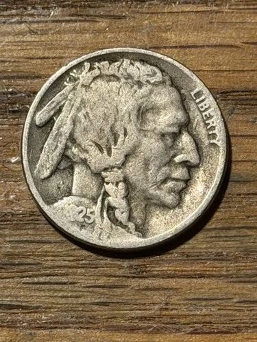 1925-S Buffalo NIckel, Good to Very Good in Grade.