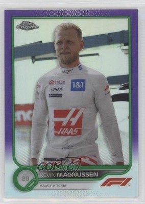 2022 Chrome Formula 1 F1 Racers Purple & Green Refractor Kevin Magnussen 16c2