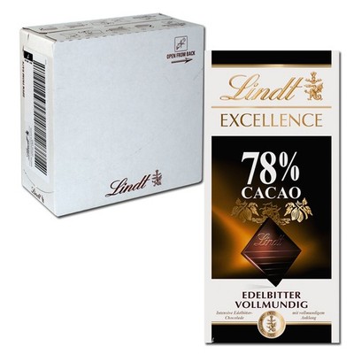 (43,61 /1kg) Lindt Excellence 78 % Edelbitter, 20 Tafeln je 100g