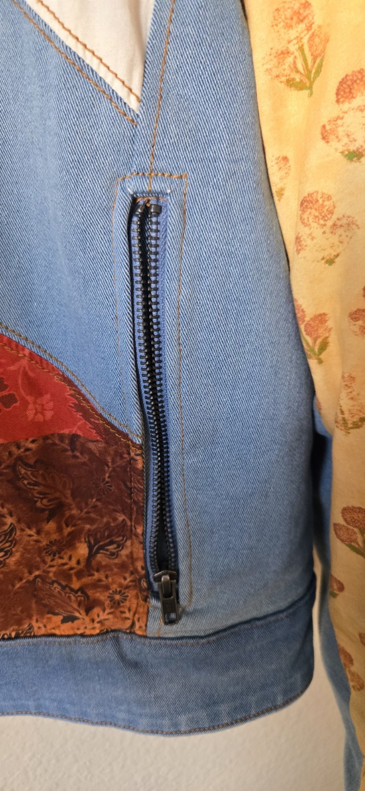 Free People Patchwork Extravaganza Jacket Size M - image 6