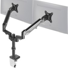 VIVO Black Dual 17" to 32" Computer Monitor Heavy Duty Pneumatic Arm Desk Mount