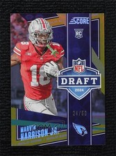 2024 Score NFL Draft Gold Zone 24/50 Marvin Harrison Jr #9 7ba