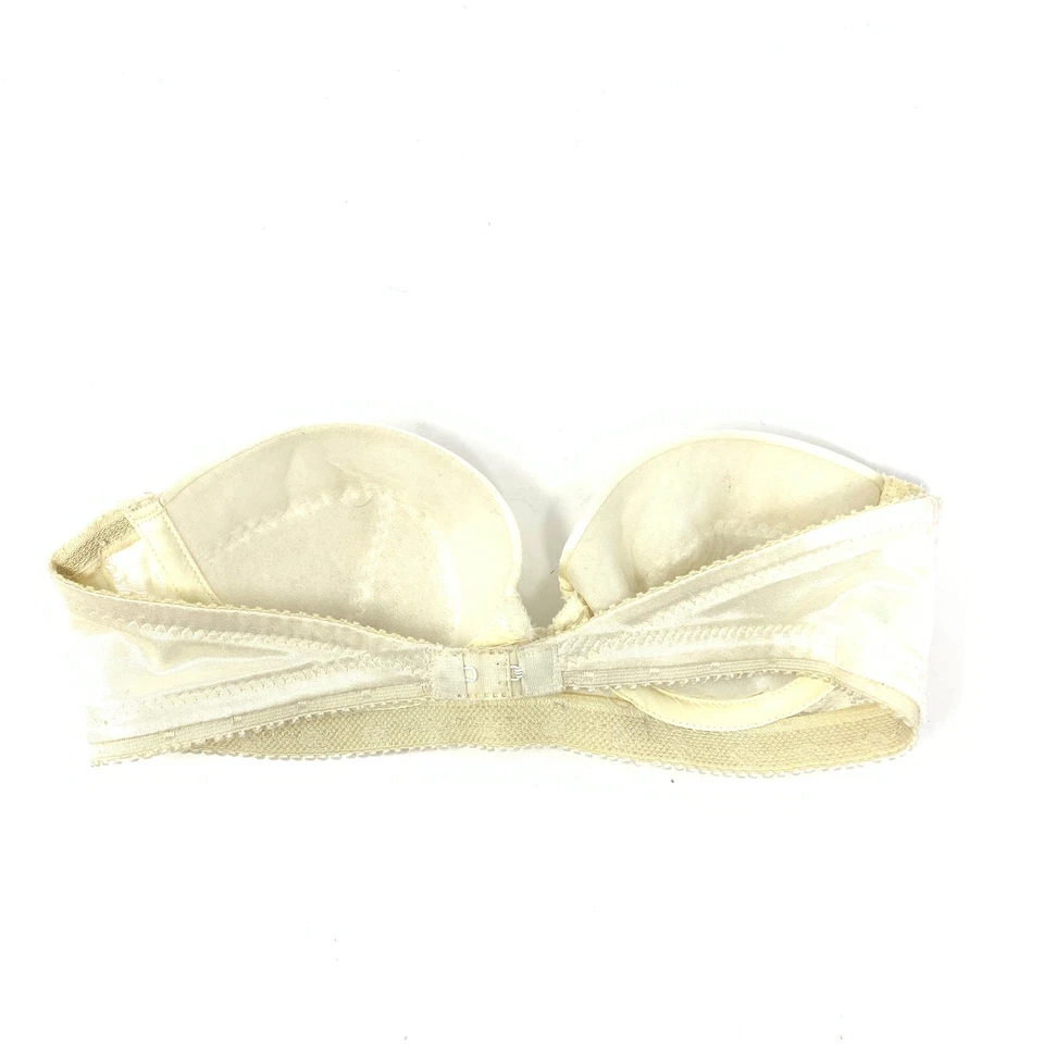 Vintage Carnival Bra Women's Sz 32B Strapless Cream Lace Lightly Lined - Image 2 of 4