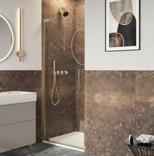 Crosswater Asura 8mm Hinged Door 900 Brushed Brass (£450 RRP) no handle included