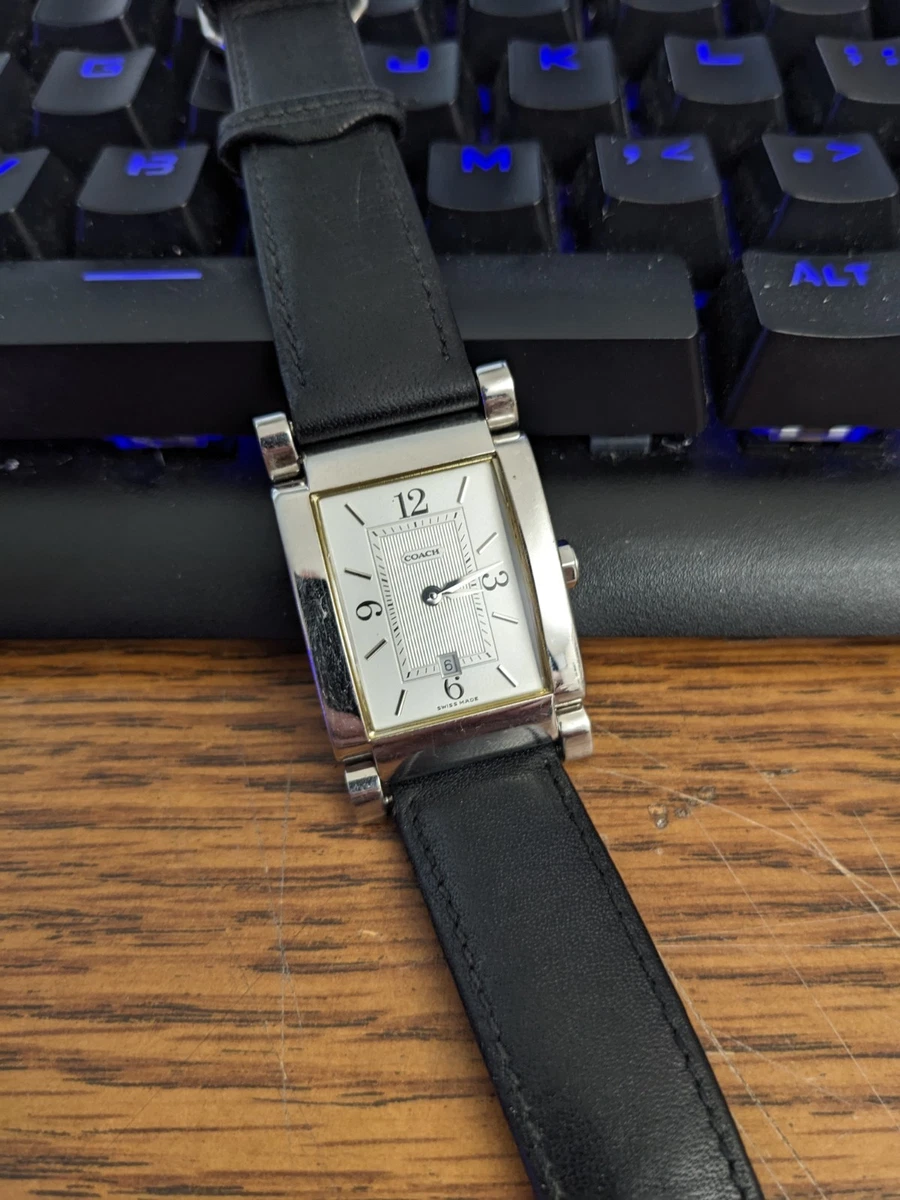 Coach Rectangle Silver Case Wristwatches for sale | eBay