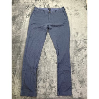 J Crew Flex Driggs Chino Pants Blue Mens W29 L32 Slim Fit Preppy