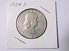 1954 S Franklin Half Dollar
