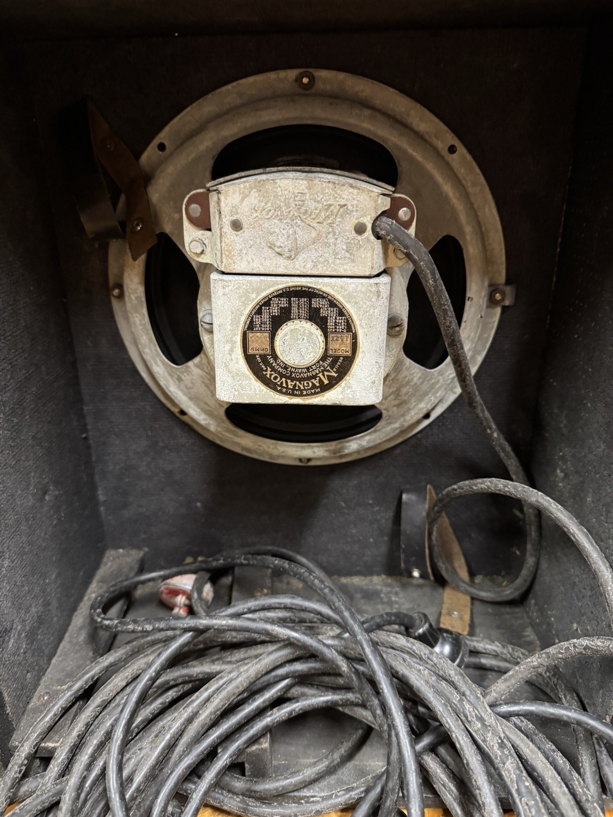 Magnavox Field Coil Speaker w/ SE 6L6 6C8G Tube Amp 78 rpm Western Electric Era