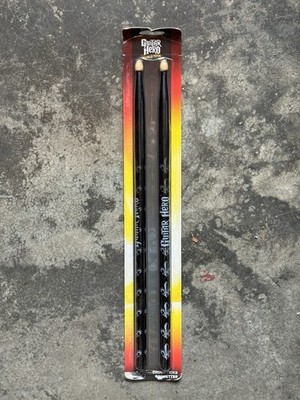 Guitar Hero World Tour Drumsticks Activison Black Saints