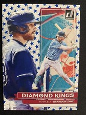 2022 Donruss Base Diamond Kings Independence Day SP #1 Brandon Lowe Rays 🔥