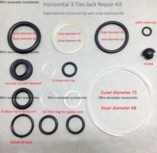 Repair Tool Oil Seal Ring Small O-Ring Horizontal 3 TON Jack Repair Kit