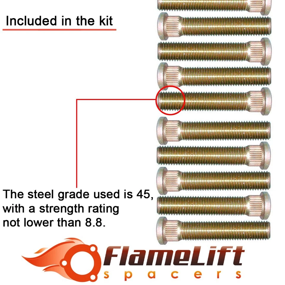Kit de elevación de espaciadores de puntal delantero de 1,6" 40 mm para Chrysler Voyager, (iii), gs Foto 4 de 4