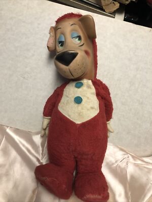 Vintage 1958 HUCKLEBERRY HOUND Plush Stuffed Toy Ear Is Torn | eBay