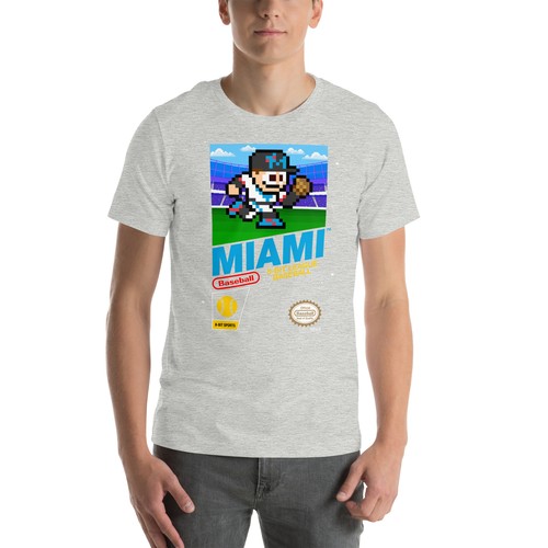 Camiseta deportiva vintage retro del equipo de béisbol de los Miami Marlins de 8 bits de Nintendo NES retro - Imagen 13 de 13