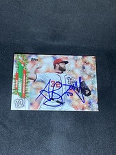 Aaron Barrett 2020 Topps Holiday #HW189 Washington Nationals Auto Signed Card